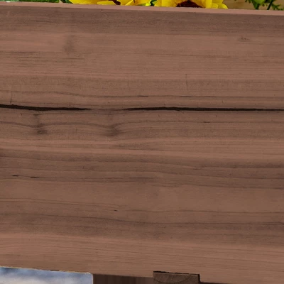 Outsunny 73" X 18" X 32" Raised Garden Bed W/ Three Elevated Planter Box, Freestanding Wooden Plant Stand For Vegetables, Herb, Flowers, Coffee 4 Outsunny 73" X 18" X 32" Raised Garden Bed W/ Three Elevated Planter Box, Freestanding Wooden Plant Stand For Vegetables, Herb, Flowers, Coffee - Image 4