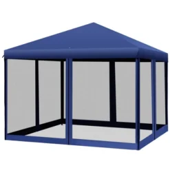 Outsunny 10' X 10' Heavy Duty Pop Up Canopy With Removable Mesh Sidewall Netting, Easy Setup Design, Outdoor Party Event With Storage Bag -OUTSUNNY Sales Store GUEST 5ab667e7 0b6c 4f6c beeb 1c5b36be9db3