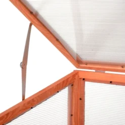 Outsunny Wooden Cold Frame Small Mini Planter Box For Outdoor And Indoor, Natural, 30" L X 24" W X 44" H -OUTSUNNY Sales Store GUEST 5e1d6705 fce6 47f6 a2a2 6e187143b6ef