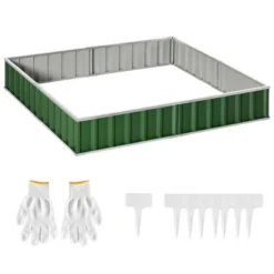 Outsunny 8.5x3ft Metal Raised Garden Bed, DIY Large Steel Planter Box, No Bottom W/ A Pairs Of Glove For Backyard, Patio To Grow Vegetables, Herbs, And Flowers -OUTSUNNY Sales Store GUEST 607f163b ae65 41f7 961e 42275896962b