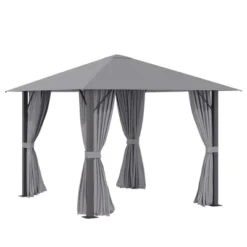 Outsunny Patio Gazebo Outdoor Canopy Shelter With Sidewalls, Vented Roof, Aluminum Frame For Garden, Lawn, Backyard And Deck 14 Outsunny Patio Gazebo Outdoor Canopy Shelter With Sidewalls, Vented Roof, Aluminum Frame For Garden, Lawn, Backyard And Deck -OUTSUNNY Sales Store GUEST 645b6c52 e8f8 443b 85d7 934e5fc0df18
