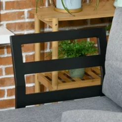 Outsunny 3 Piece Patio Furniture Set, Outdoor Sofa Set With Chaise Lounge & Loveseat, Soft Cushions, Woodgrain Plastic Table, L-Shaped Sectional, Gray -OUTSUNNY Sales Store GUEST 672bd9a8 b065 4e35 9ec2 476806a31c62