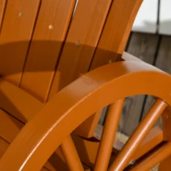 Outsunny Adirondack Rocking Chair With Slatted Design And Oversize Back For Porch, Poolside, Or Garden Lounging, Teak -OUTSUNNY Sales Store GUEST 67c6fe69 50e5 457f a005 21f5987fdea7