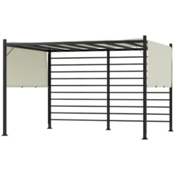 Outsunny 10' X 12' Outdoor Pergola Patio Gazebo Retractable Canopy Sun Shelter With Steel Frame, Beige 7 Outsunny 10' X 12' Outdoor Pergola Patio Gazebo Retractable Canopy Sun Shelter With Steel Frame, Beige -OUTSUNNY Sales Store GUEST 6e0caa6b 97cb 42dc b889 5f8fa7aee42d