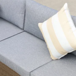 Outsunny 6 Piece Patio Furniture Set Outdoor Wicker Conversation PE Rattan Sectional Sofa Set With Ottoman, Tempered Glass Table, Gray -OUTSUNNY Sales Store GUEST 6ed00610 3edd 41f9 8cb1 67163c82279b