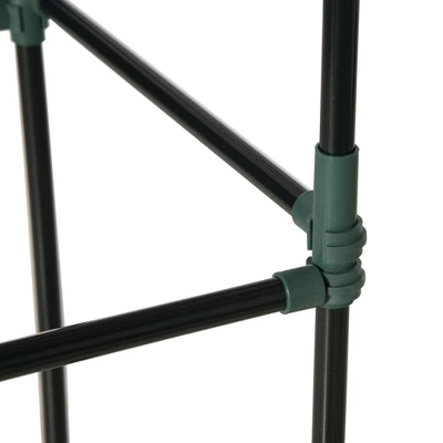 Outsunny Raised Garden Bed, Galvanized Elevated Planter Box With 2 Customizable Trellis Tomato Cages For Climbing Vines, 5.9' X 3' X 1', Black 5 Outsunny Raised Garden Bed, Galvanized Elevated Planter Box With 2 Customizable Trellis Tomato Cages For Climbing Vines, 5.9' X 3' X 1', Black - Image 5