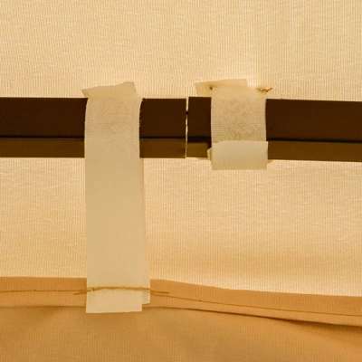 Outsunny 10' X 10' Patio Gazebo Canopy Outdoor Canopy Shelter With Double Tier Roof, Removable Mesh Netting, Display Shelves 4 Outsunny 10' X 10' Patio Gazebo Canopy Outdoor Canopy Shelter With Double Tier Roof, Removable Mesh Netting, Display Shelves - Image 4