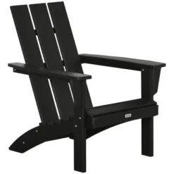 Outsunny Plastic Adirondack Chair, HDPE Lounger Chair Outdoor Fire Pit Seating With High Back And Wide Seat For Patio, Backyard, Garden, Lawn -OUTSUNNY Sales Store GUEST 7677b146 dd59 4584 bcfb 44d742558a1c
