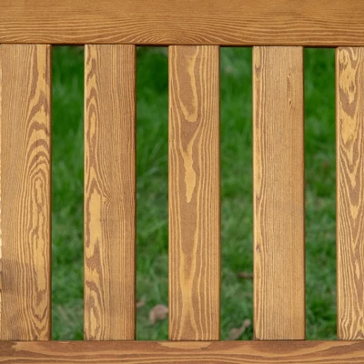 Outsunny 2 Seater Porch Swing With Canopy, Wooden Patio Swing Chair, Outdoor Swing Seat Loveseat 5 Outsunny 2 Seater Porch Swing With Canopy, Wooden Patio Swing Chair, Outdoor Swing Seat Loveseat - Image 5