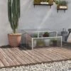 Outsunny 39" Aluminum Vented Cold Frame Mini Greenhouse Kit With Adjustable Roof, Polycarbonate Panels, & Strong Design