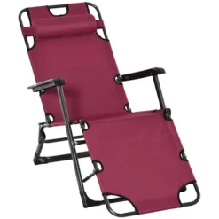 Outsunny 2-in-1 Folding Patio Lounge Chair W/ Pillow, Outdoor Portable Sun Lounger Reclining To 120°/180°, Oxford Fabric 27 Outsunny 2-in-1 Folding Patio Lounge Chair W/ Pillow, Outdoor Portable Sun Lounger Reclining To 120°/180°, Oxford Fabric -OUTSUNNY Sales Store GUEST 7da8a0a0 f964 4986 82e9 ba558d50f318