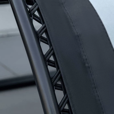 Outsunny Zero Gravity Lounger Chair, Folding Reclining Patio Chair With Cup Holder, Headrest, Footrest, For Poolside, Camping 5 Outsunny Zero Gravity Lounger Chair, Folding Reclining Patio Chair With Cup Holder, Headrest, Footrest, For Poolside, Camping - Image 5