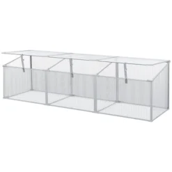 Outsunny Mini Greenhouse Kit, 71" Outdoor Cold Frame With Adjustable Roof, Polycarbonate & Aluminum Frame 7 Outsunny Mini Greenhouse Kit, 71" Outdoor Cold Frame With Adjustable Roof, Polycarbonate & Aluminum Frame -OUTSUNNY Sales Store GUEST 81c18495 993a 49c8 9ae0 65c0eb81ce4e