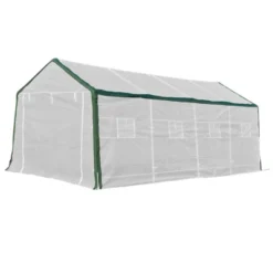 Outsunny 20' X 10' X 8' Heavy-duty Greenhouse, Walk-in Hot House With Windows And Roll Up Door, PE Cover, Steel Frame -OUTSUNNY Sales Store GUEST 840fcdc1 a5dd 461f ab54 02ede89124a6