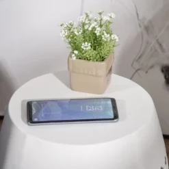 Outsunny Steel Patio End Table, Round Side Table With Hollow Drum Design, Accent Table For Outdoor And Indoor Use -OUTSUNNY Sales Store GUEST 859a85a1 5f09 49d5 8854 09b115b403ff