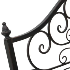 Outsunny 4’ Metal Arch Backyard Garden Bridge With Safety Siderails, Delicate Scrollwork, & Easy Assembly, Black Bronze -OUTSUNNY Sales Store GUEST 8e2f0c37 f510 42b1 8d62 f3010badb381