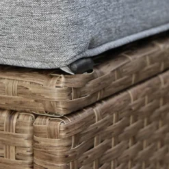 Outsunny 6 Piece Patio Furniture Set Outdoor Wicker Conversation PE Rattan Sectional Sofa Set With Ottoman, Tempered Glass Table, Gray -OUTSUNNY Sales Store GUEST 8e44110f 3f51 4a9c 925d b1f7c5d44ad1