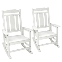Outsunny 2 Pc Outdoor Rocking Chair, Traditional Slatted Porch Rocker With Armrests, Waterproof HDPE, Light Gray 7 Outsunny 2 Pc Outdoor Rocking Chair, Traditional Slatted Porch Rocker With Armrests, Waterproof HDPE, Light Gray -OUTSUNNY Sales Store GUEST 91525340 2b2d 44fa bf30 e45843e522c0