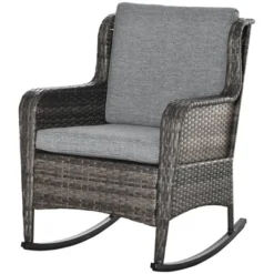 Outsunny Patio Wicker Rocking Chair, Outdoor PE Rattan Swing Chair W/ Soft Cushions, Classic Style For Garden, Patio, Lawn 9 Outsunny Patio Wicker Rocking Chair, Outdoor PE Rattan Swing Chair W/ Soft Cushions, Classic Style For Garden, Patio, Lawn -OUTSUNNY Sales Store GUEST 94105a77 33fb 4cb1 9380 84099b5daafd