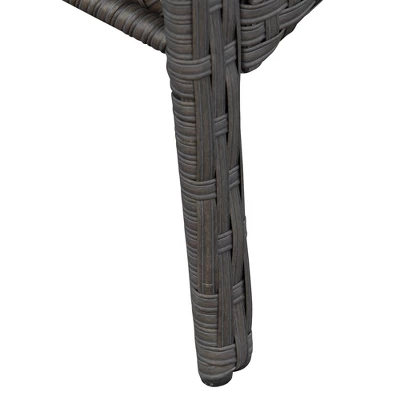 Outsunny 4-Piece Outdoor Wicker Sofa Set, Outdoor PE Rattan Conversation Furniture With 4 Chairs & Table, Water-Fighting Material 5 Outsunny 4-Piece Outdoor Wicker Sofa Set, Outdoor PE Rattan Conversation Furniture With 4 Chairs & Table, Water-Fighting Material - Image 5