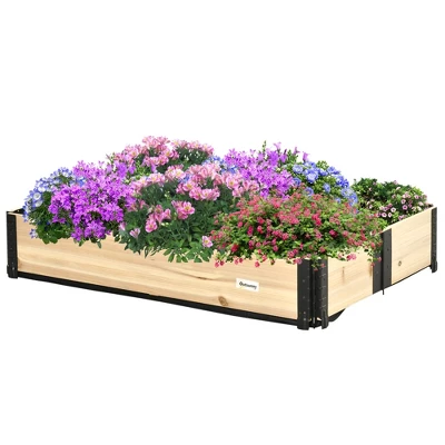 Outsunny 47'' X 31'' Raised Garden Bed, Foldable Raised Garden Box For Backyard, Patio To Grow Vegetables, Herbs, And Flowers 3 Outsunny 47'' X 31'' Raised Garden Bed, Foldable Raised Garden Box For Backyard, Patio To Grow Vegetables, Herbs, And Flowers - Image 3