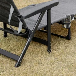 Outsunny Outdoor Folding Chaise Lounge Chair, Mesh Fabric Pool Chair With Adjustable Backrest, Pillow And Cup Holder For Poolside, Deck, Gray -OUTSUNNY Sales Store GUEST 96d82140 695b 4b80 aaef 6aa08720ba37