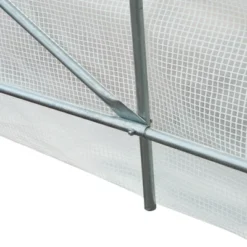 Outsunny 15' X 7' X 7' Walk-In Tunnel Greenhouse, Large Garden Hot House Kit With 6 Roll-up Windows & Roll Up Door, Steel Frame, White -OUTSUNNY Sales Store GUEST 9843a3fe 9ddd 4a76 bb93 86c648659b19