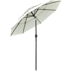 Outsunny 9FT 3 Tiers Patio Umbrella Outdoor Market Umbrella With Crank, Push Button Tilt For Deck, Backyard And Lawn 16 Outsunny 9FT 3 Tiers Patio Umbrella Outdoor Market Umbrella With Crank, Push Button Tilt For Deck, Backyard And Lawn -OUTSUNNY Sales Store GUEST 9dd9c785 fa34 4eb0 9c6b 167d14561f27