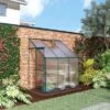 Outsunny Walk-In Garden Greenhouse Aluminum Polycarbonate With Roof Vent For Plants Herbs Vegetables