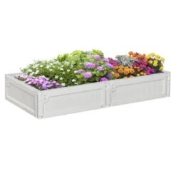 Outsunny 48" X 24" X 8" Raised Garden Bed Kit, Raised Planter Box Above Ground Graden For Flowers/Herb/Vegetables Outdoor Backyard With Easy Assembly -OUTSUNNY Sales Store GUEST 9f233c23 9bf3 43be 9064 077b77bb72c0