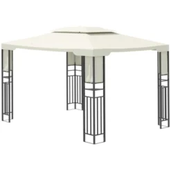 Outsunny 13' X 10' Patio Gazebo Outdoor Canopy Shelter With Double Vented Roof, Storage Shelves, Steel Frame For Lawn, Backyard And Deck 9 Outsunny 13' X 10' Patio Gazebo Outdoor Canopy Shelter With Double Vented Roof, Storage Shelves, Steel Frame For Lawn, Backyard And Deck -OUTSUNNY Sales Store GUEST 9f98145e 2143 4b5b bf8e fb63863ee27c