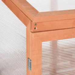 Outsunny Wooden Cold Frame Small Mini Planter Box For Outdoor And Indoor, Natural, 30" L X 24" W X 44" H -OUTSUNNY Sales Store GUEST a0540f64 51ad 4923 8816 c5b39b60fd03