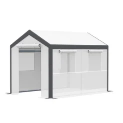 Outsunny Outdoor Walk-In Tunnel Greenhouse Garden Warm Hot House With Roll Up Windows, Zippered Door, & Weather Cover -OUTSUNNY Sales Store GUEST a17ce0e1 072f 4db7 9d7f 1287496d77b9