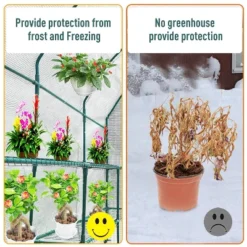 Outsunny 7' X 3' X 7' Outdoor Walk-In Greenhouse, Plant Nursery With Roll-up Windows, PE Cover, And 3 Wire Shelves -OUTSUNNY Sales Store GUEST a5bff2c1 4638 400b 91c4 86bcbdcb8a1b