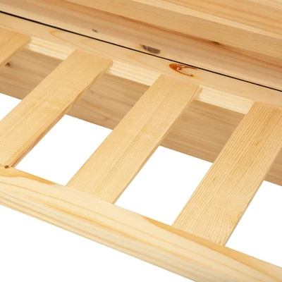 Outsunny 3-Tiers Raised Garden Bed Raised Garden Boxes Wooden Plant Stand With Side Hooks, Great For Flowers Herbs Vegetables, Natural 4 Outsunny 3-Tiers Raised Garden Bed Raised Garden Boxes Wooden Plant Stand With Side Hooks, Great For Flowers Herbs Vegetables, Natural - Image 4