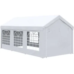 Outsunny 10ft X 20ft Party Tent & Carport, Portable Garage Outdoor Canopy Tent With Removable Sidewalls And Windows -OUTSUNNY Sales Store GUEST ab437ad2 3e45 44bd 912e 9223a6195586