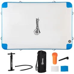 Outsunny Water Inflatable Floating Dock, Rafting Platform Island, Large Mat With Air Pump & Backpack, For Pool, Beach, Ocean, White 13 Outsunny Water Inflatable Floating Dock, Rafting Platform Island, Large Mat With Air Pump & Backpack, For Pool, Beach, Ocean, White -OUTSUNNY Sales Store GUEST ac54ee7e 16ca 4112 9144 1074e063ad58