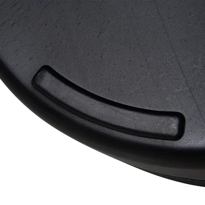 Outsunny Fillable Patio Umbrella Base Stand, Round Plastic Umbrella Holder For Outdoor, Patio, Garden, Deck And Beach, Fit Dia 38mm Pole, Black 5 Outsunny Fillable Patio Umbrella Base Stand, Round Plastic Umbrella Holder For Outdoor, Patio, Garden, Deck And Beach, Fit Dia 38mm Pole, Black - Image 5