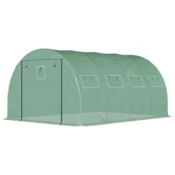 Outsunny Walk-in Tunnel Greenhouse With 2 Zippered Mesh Doors Upgraded Hot House, Green, 13' X 10' X 6.5' -OUTSUNNY Sales Store GUEST ac80eba8 6fde 4099 9b4c 721cddaf80a4