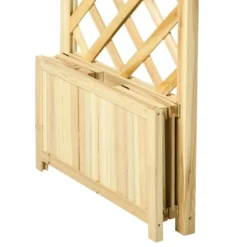 Outsunny 17.25" Wooden Wedding Arch, Garden Arch Arbor For Climbing Plants & Trellis Design For Vines, Ceremony, Party, Backdrop, Natural -OUTSUNNY Sales Store GUEST af9a2d73 5068 437f 8251 35b3e852fc32