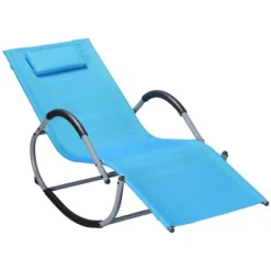 Outsunny Rocking Chair, Zero Gravity Patio Chaise Sun Lounger, Outdoor Rocker, Glider Lounge Chair, UV Water Resistant With Pillow, For Lawn, Garden Or Pool -OUTSUNNY Sales Store GUEST b11fbac8 8f2c 4132 ba36 9dfdb0f317b6