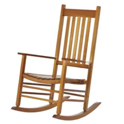 Outsunny Wooden Rocking Chair Indoor / Outdoor Rocker With High Back For Patio, Porch -OUTSUNNY Sales Store GUEST b3bb50fb 5fda 41e0 843e 0f3fd5972589