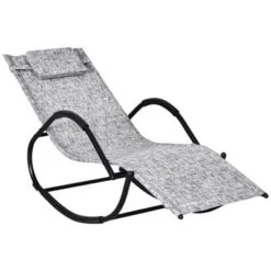 Outsunny Rocking Chair, Zero Gravity Patio Chaise Sun Lounger, Outdoor Rocker, Glider Lounge Chair, UV Water Resistant With Pillow, For Lawn, Garden Or Pool -OUTSUNNY Sales Store GUEST b3c5b6ec 3cac 4aa4 9220 2a823f714475