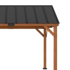 Outsunny 12' X 11' Hardtop Gazebo Canopy With Solid Wooden Frame And Waterproof Asphalt Roof, For Patio, Backyard, Deck, Porch, Brown -OUTSUNNY Sales Store GUEST b492a32e 569f 4a22 b557 c4e6ba914038