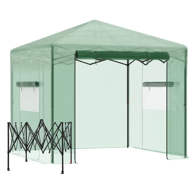 OutsunnyPortable Pop-up Walk-in Greenhouse With Roll-up Door 8 OutsunnyPortable Pop-up Walk-in Greenhouse With Roll-up Door - Image 8