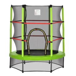 Outsunny Φ5FT Kids Trampoline With Enclosure Net Steel Frame Indoor Outdoor Round Bouncer Rebounder Age 3 To 6 Years Old 16 Outsunny Φ5FT Kids Trampoline With Enclosure Net Steel Frame Indoor Outdoor Round Bouncer Rebounder Age 3 To 6 Years Old -OUTSUNNY Sales Store GUEST b91d44db 8902 439d b7e1 5f81b4df6171