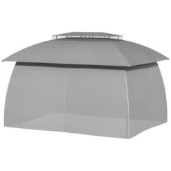 Outsunny 13' X 10' Patio Gazebo Outdoor Canopy Shelter With Sidewalls, Double Vented Roof, Steel Frame For Garden, Lawn, Backyard And Deck -OUTSUNNY Sales Store GUEST baa155d6 6f86 4c3f 92f9 4f567ad6d0a2