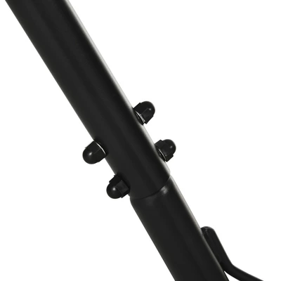 Outsunny Universal Hammock Stand 10-13ft Adjustable Steel Stand Space-Saving And Portable Carrying For Indoor And Outdoor Use, Black 4 Outsunny Universal Hammock Stand 10-13ft Adjustable Steel Stand Space-Saving And Portable Carrying For Indoor And Outdoor Use, Black - Image 4