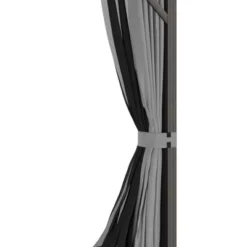 Outsunny 10' X 12' Metal Hardtop Gazebo With Mesh Sidewalls & Curtains, Double Roof Pavilion For Patio, Backyard, Deck, Porch, Gray -OUTSUNNY Sales Store GUEST c182e345 36fc 4ebd 9a0c 7cfcd64c347e