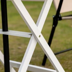 Outsunny Foldable Dining Table, Square Wood Side Table, Portable Bistro Table With Umbrella Hole For Outdoor Patio, Garden Or Backyard -OUTSUNNY Sales Store GUEST ca101e48 c0f0 492f a467 d24b3b1f33f0